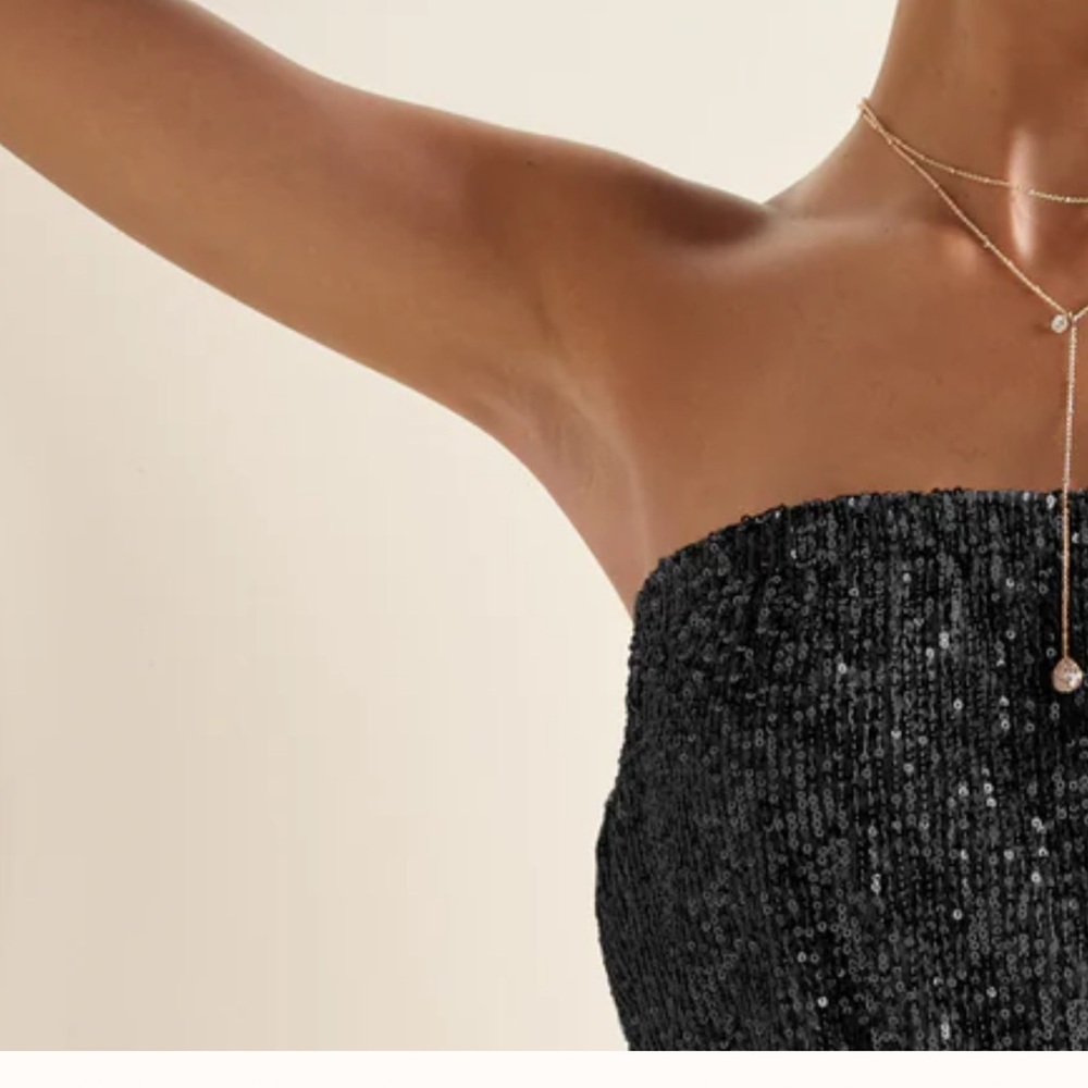 Sequin tube top . Brand new w/tags